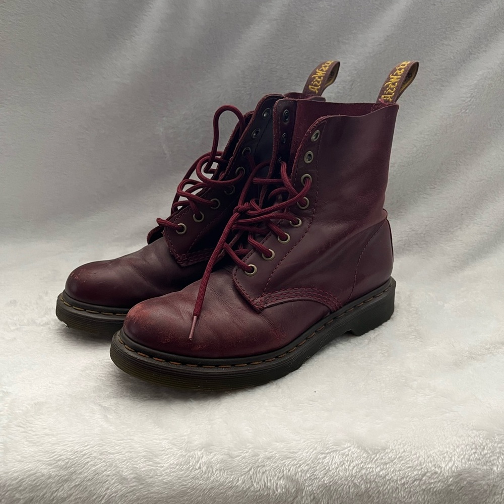 Dr. Marten’s burgundy boots